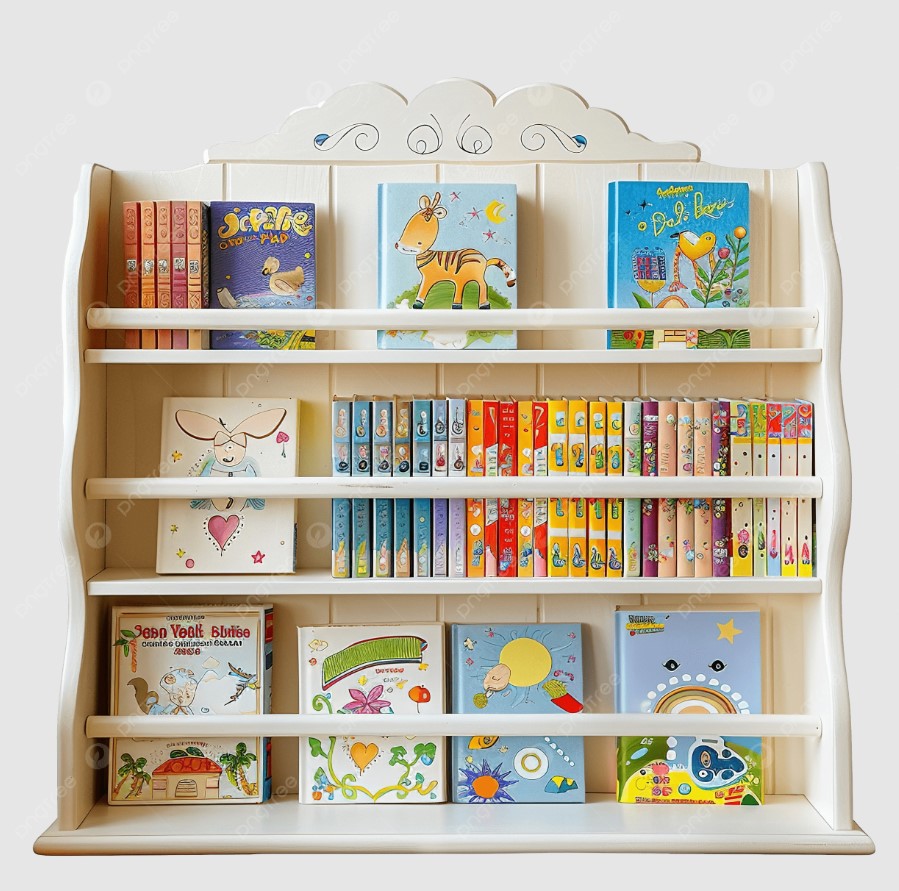 ที่วางหนังสือเด็กสวยงาม